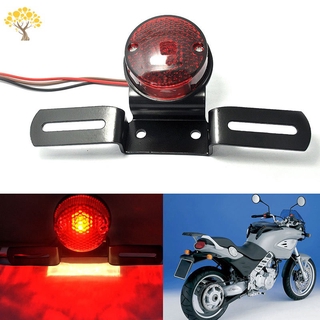 Motorcycle Assembly Round Tail Light Rear License Brake Tail Lights Lamps For Harley Choppers Bobber Cafe Racer 883