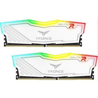 Ram . T.Force Delta RGB 16GB (8GBx2) 3200 White TF4D416G3200HC16CDC01