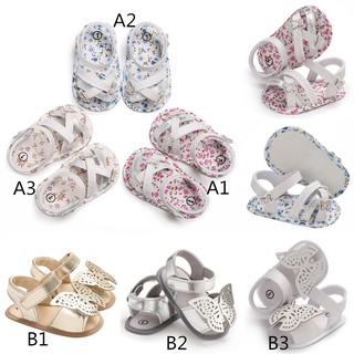 Toddler Newborn Baby Girls Summer Bow Sandals Soft Crib Shoes Girl Princess Sandal
