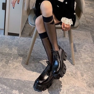Platform Platform Shoes Female Online Influencer Shoes Patent Leather Small Leather Shoes British College Style Chunky Heel Pumps Gear Shoes