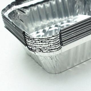 smjmsrf2 10pcs butterfly-roasted fragrant golden needles and one-time barbecue tin foil tray with lid