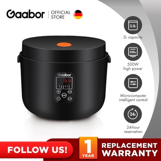 Gaabor Electric Rice Cooker, Multi-Functional Cooking Non-Stick Coating 24h Preset Timer
