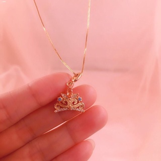 Fashion accessoriesↂ♗ﺴ【YH】18k rose gold plated princess pendant necklace