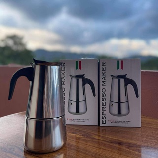 Kitchen appliances♂✾ↂStainless Steel Moka Pot Espresso pot Latte Maker Filter Italian stovetop Coffe
