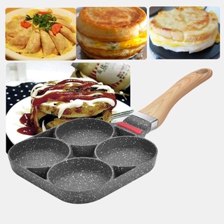 4 Hole Frying pan Cooking Pot Non-Stick Pancake Maker Home Breakfast Egg Burger Pot for Gas Stove In