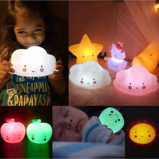Baby quality assurance ✧Baby Night-light Cute Mini Cartoon Night-Light Led Night Lamp unicorn gift♝