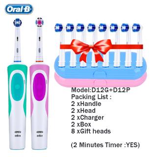 Original Oral-B Vitality Electric Toothbrush Rotation Rechargeable Oral B Smart Teeth Whitening Tooth Brush Head Oral Care Replaceable Brush Heads Gifts