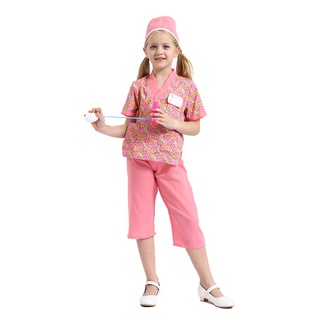 ♙❣June 1 children s small professional play role play doctors and nurses kindergarten show dress pin