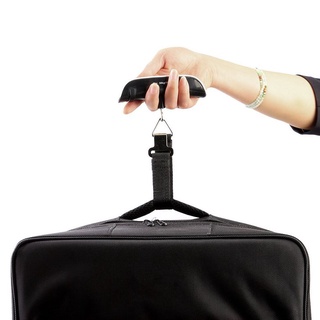 【Jualan spot】 ♬ 50 kg / 110 lb Electronic Digital Portable Luggage Hanging Weight Scale