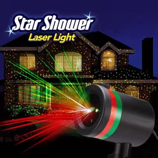 ✽♧ALS Star Laser Motion Shower Light Star Projector Outdoor Light Christmas