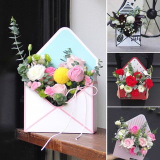Paper Envelope Flowers Basket Flower Packaging Storage Boxes