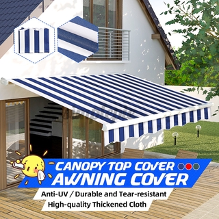 Canopy Awning Garden Patio Sun Shade Shelter Replacement Fabric Top Cover+Frill HOT SALE