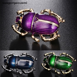 SSPH Vintage Lady Brooch Beetle Enamel Animal Insect Shirt Brooch Pin Women Jewelry Fad