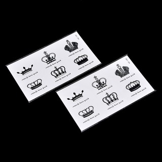 Fake Temporary Tattoo Sticker Disposable Crown Arm Body (5)