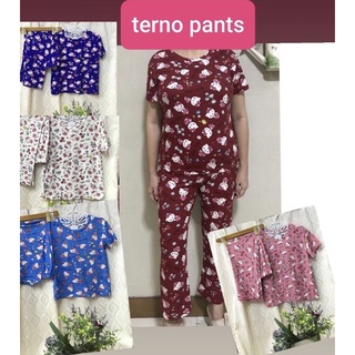 Terno Pants pambahay full prints size M, xl, 2xl kitty print