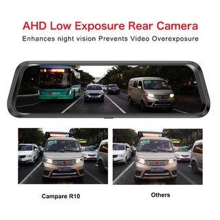 ✁✼LENOVO 9.66inch Stream Media Dual Lens FHD 1080P Dash Cam Car DVR Rearview Mirror Camera IPS TOUCH (4)