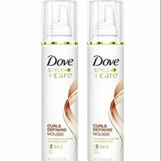 Dove STYLE+care Curls Defining Mousse, 2 Soft Hold, 7 oz (1)