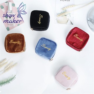 Cosmetic Bag Lipstick Organizer Mini Embroidery Storage Bags Travel Makeup Zipper Pouch (1)