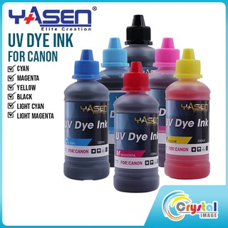 Yasen UV Dye Ink 100ml 6Colors Refill Ink Bottle for Canon