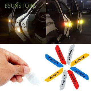 4Pcs Warning Mark Reflective Tape Car Door Stickers Safety
