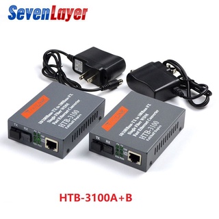 【On sale】 HTB-3100 Fiber Transceiver Media Converter Optical Fiber Single Fiber Converter 25km SC
