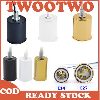 COD| E14/E27 Ceramic Screw LED Light Base Bulb Lamp Socket Holder Adapter Converter