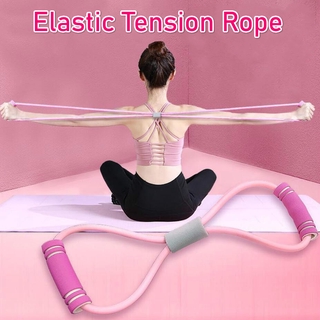 【Ready Stock√ COD】【Lowest price】Elastic Tension Rope Resistance Band Gym Fitness Sport Rubber Loop Pull Rope Exercise Stretch Belt Pilates Yoga