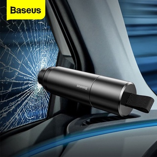 Baseus Car Safety Hammer Car Window Glass Breaker Auto Seat Belt Cutter Knife Mini Life-Saving Escape Hammer Car Emergency Tool (2)