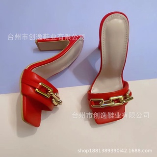 Four Seasons Sandals High Heel Fashion European and American Style Supply Spot Foreign Trade Sandals (1)
