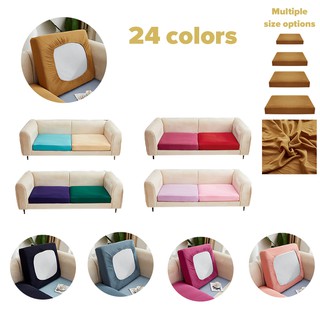 Sofa cushion cover 1/2/3/4 Seater Seat Cover Solid Color Elastic Half Pack Sofa Cushion Cover Stretch Sofa Slipcover
