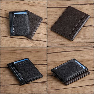 ID Case Bifold Genuine Leather Credit Card Holder (6)
