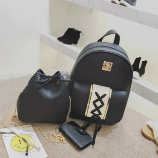 Korean fashion 3in1 backpack/sling bag