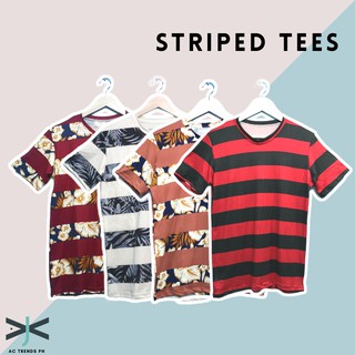 [AC Trends.] Fashion Unisex Striped Tees For Men and Women