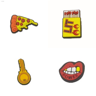 New products✴❆☢Crocs Jibbitz Pizza LIT Pins for shoes bags High quality #cod