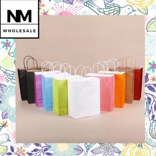 NM Wholesale 12pcs kraft Paper Bag Loot bag Small