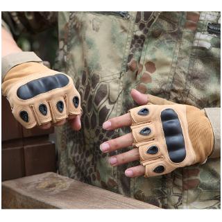 Outdoor Tactical Mitt Military Shooting Hiking Hunting Rock Climbing Air Gun Half Finger Gloves (6)