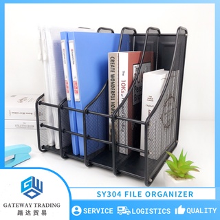 Metal File Frame Black Multi-Layers Rack Office Desk Organizer Layered Organizer School Office Table