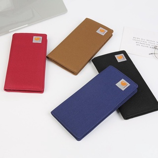 Men Stylish Canvas Long Wallet Casual Multi Card Holder Wallet Business Parctical With Coin Pouch