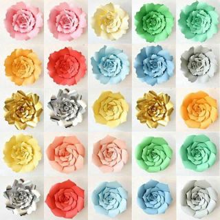 30cm 1pc Birthday party decor paper flowers party decorations supplies (2)