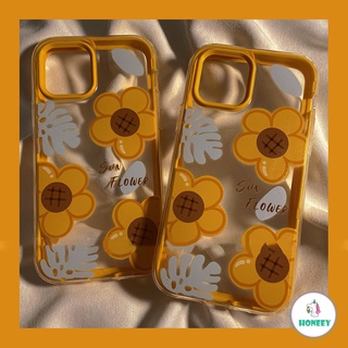 3 In 1 Sunflower Daisy Phone Case for IPhone 13 12 11 Pro Max XR 8 7 Plus Thickening Anti-knock Soft TPU Back Shell (1)