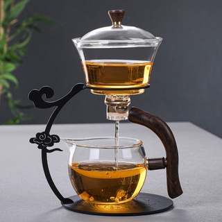Semi Full Lazy Tea Set Heat-Resistant Glass