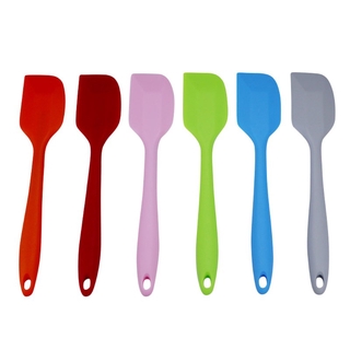 Silicone Spatula, Heat Resistant, Non Stick Rubber Kitchen Spatula for Cooking, Baking and Mixing (Multi Color, Silicone Spatula, Large Size)，Rubber Spatula Heat Resistant Non Stick Baking Mixing Tool