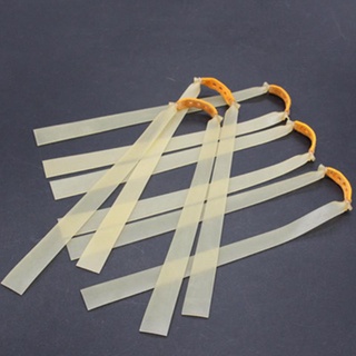 5pcs thickened 1.5mm wide flat rubber band high elasticity solid color slingshot shooting hunting