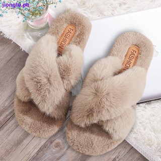 Hairy slippers women s outer wear home 2020 new autumn and winter Korean fashion rabbit fur net red cute cotton slippers