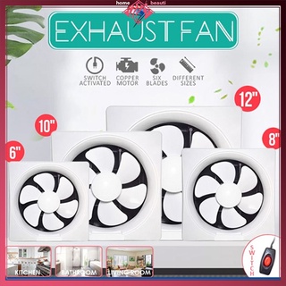 Exhaust Fan, 6/8/10/12 inch,with power cord, controller,wall-mounted, large suction