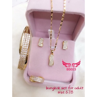 BS023 BS138 BS141 Bangkok rosegold plated class A 4 in 1 Set[Tytiffany]