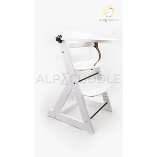 Alpacuddle Milestones™ High chair adjustable wooden highchair removable tray Baby led weaning chair (4)