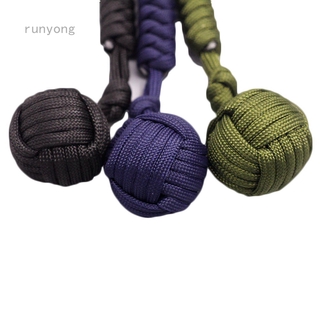 Runyong Outdoor Self Defense Monkey Fist Steel Ball Keychain
