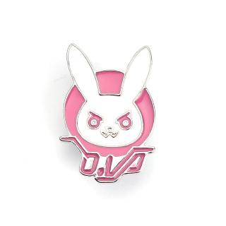 Overwatch D.Va Rabbit Pin Badge Collar Backpack Decoration Jewelry for Christmas Gifts