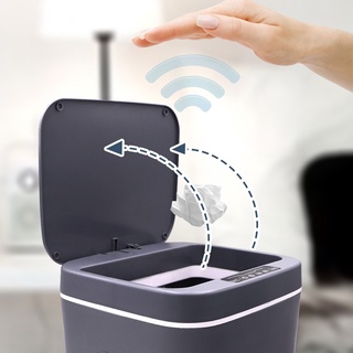 Intelligent Trash Can Automatic Sensor Dustbin Smart Trash Can Electric Waste Bin For Parlor Kitchen (8)